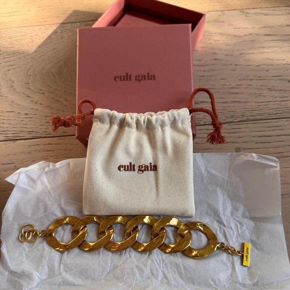 NEW CULT GAIA DULCE BRACELET ANTIQUE BRASS $268 - Picture 2 of 7